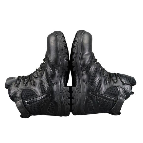 Thorogood Shoes Mens 8.5 Boots Work Comp Toe Leather Zip Lace Up Wide Fit Black main image 4